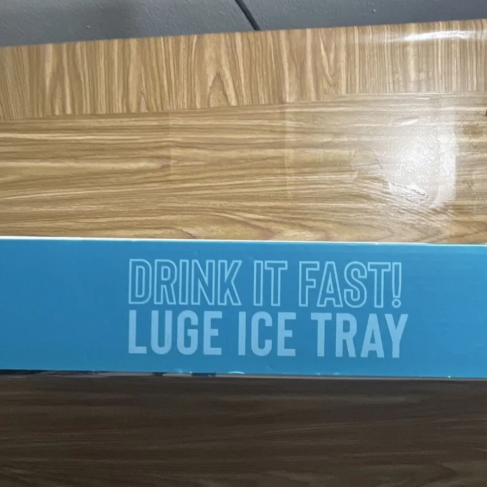 Carnival Shop Drink It Fast Ice Luge Tray 17 in Black Plastic, Washable
